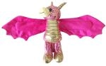 Wild Republic Huggers Schnapparmband Kuscheltier, Pl&uuml;schtier, Goldener Drache 20 cm