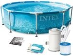 Intex 10FT X 30IN Beachside Metal Frame Pool Set