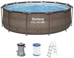 Bestway Steel Pro MAX Frame Pool-Set mit Filterpumpe &Oslash; 366 x 100 cm,...