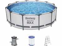 Bestway Steel Pro MAX Frame Pool-Set mit Filterpumpe Ø 366 x 100 cm,...