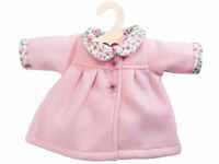 Heless 2277 - Mantel für Puppen mit blumigem Rundkragen, rosa, Größe 35 - 45...