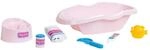 Theo Klein 1647 Baby Coralie Badewannen-Set | F&uuml;r bis zu 35 cm gro&szlig;e Puppen 