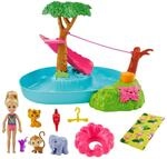 Barbie GTM85 Chelsea &bdquo;Der verr&uuml;ckte Geburtstag Dschungelparty-Spielset mit