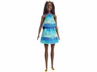 Barbie GRB37 - Loves the Ocean Puppe im Meeres-Print Rock & Top (ca. 30 cm...