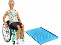 Barbie GWX93 - Ken Puppe mit Rollstuhl und Rampe, bekleidet mit einem...