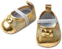 Heless 747 - Glitzerballerinas f&uuml;r Puppen, gold, Gr&ouml;&szlig;e 38 - 45 cm