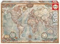 Educa - Puzzle 1500 Teile f&uuml;r Erwachsene | Antike Karte, 1500 Teile Puzzle f&uuml;r