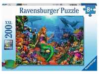 Ravensburger Kinderpuzzle - 12987 Die Meereskönigin - Meerjungfrau-Puzzle für