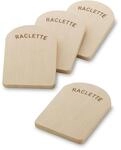 Kela Set 4teilig BAAR, Brettchen Holz 14 x 9,5 cm, Buchenholz, Zubeh&ouml;r Untersetzer,