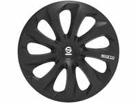 SPARCO SPC1470BK Sicilia Wheel Covers, Black, Set of 4, 14"