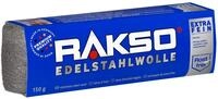 RAKSO Edelstahlwolle extra - fein - 150g, 1 Banderole, rostfrei, gl&auml;ttet