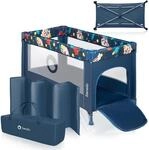 Lionelo Stefi Baby Kinderbett, Reisebett ab Geburt bis 15 kg, Seiteneingang,