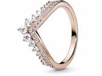 PANDORA Prinzessin-Wishbone Ring in Roségold mit 14 Karat rosévergoldete