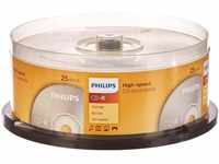 Philips CD-R Rohlinge (700 MB Data/ 80 Minuten, 52x High Speed Aufnahme, 25er