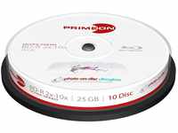 Primeon BD-R 25GB/2-10x Cakebox (10 Disc), photo-on-disc ultragloss Surface,...