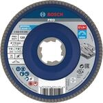 Bosch 1x PRO Metal X571 F&auml;cherschleifscheibe, gerade Ausf&uuml;hrung f&uuml;r X-Lock...