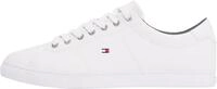 Tommy Hilfiger Herren Cupsole Sneaker Essential Leather Schuhe, Wei&szlig; (White), 46