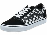 Vans Herren Ward Canvas Sneaker, Schwarz Checker Black True White, 40.5 EU