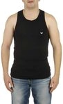 Emporio Armani Herren Tank Iconic Logo Band Schlafanzugoberteil, Wei&szlig;, L EU