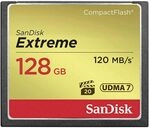 SanDisk Extreme CompactFlash Speicherkarte 128 GB (F&uuml;r DSLR-Kameras, UDMA7,