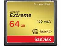 SanDisk Extreme CompactFlash Speicherkarte 64 GB (Für DSLR-Kameras, UDMA7,...