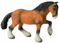 Bullyland 62666 - Spielfigur Shire Pferd Wallach, ca. 16,5 cm, detailgetreu,