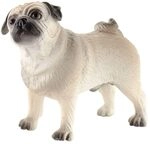 Bullyland 65425 - Spielfigur Mops Percy, ca. 6,2 cm gro&szlig;e Tierfigur, detailgetreu,
