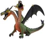 Bullyland 75596 - Spielfigur Drache mit 2 K&ouml;pfen Gr&uuml;n, ca. 9,2 cm, detailgetreu,