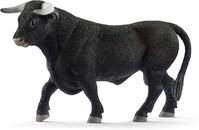 SCHLEICH Farm World | Schwarzer Stier 13875 Bauernhof Spielfigur | detailgetreue