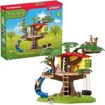 SCHLEICH 42408 Farm World Abenteuer Baumhaus, 60 Teile Spielset mit Reifenschaukel, 2