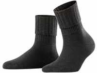 FALKE Damen Socken Striggings Rib W SO Wolle einfarbig 1 Paar, Schwarz (Black 3009),