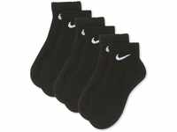 Nike Unisex Hverdags letvægts anker (3 par) Socken, Black/White, L EU