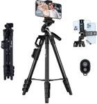 Rollei Smartphone Stativ Traveler, Handy Stativ mit Fernausl&ouml;ser 120cm Aluminium