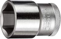 GEDORE Steckschl&uuml;sseleinsatz, Nuss, 1/2'' 12,5 mm Antrieb, 6-kant, 28 mm Weite,