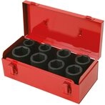 KS Tools 515.0510 3/4" Sechskant-Kraft-Stecknuss-Satz, 8-tlg. lang, Farbig