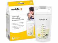 Medela Set mit 180 ml Muttermilchbeuteln – Packung mit 50 Stück BPA-freien