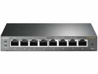 TP-Link TL-SG108PE Managed PoE Switch, 8 Port Gigabit Network Switch mit 4 PoE+...