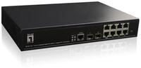LevelOne GEP-1061 Netzwerkswitch 10-Port-L2-Managed-Gigabit-PoE-Switch, 2 x...
