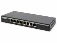 DIGITUS 8-Port Gigabit Ethernet PoE Ethernet Desktop Switch, 135 Watt,...