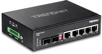 TRENDnet, TI-G62, Robuster 6-Port Gigabit DIN-Schienen-Industrie-Switch,