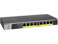 NETGEAR GS108PP PoE Switch 8 Port Gigabit Ethernet LAN Switch mit 8x PoE+ 123W