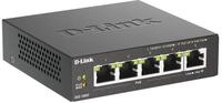 D-Link DGS-1005P, 5-Port Layer 2 Unmanaged PoE Gigabit Switch (4 x 10/100/1000 Mbit/S