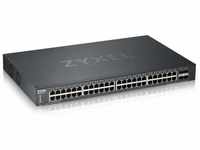 Zyxel Gigabit Ethernet Smart-Managed Switch mit 48 Ports, vier 10G SFP+ Slots...
