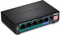 TRENDnet, TPE-LG50, 5-Port Gigabit Long Range PoE+ Switch, 4 x Gigabit PoE+ Ports, 1