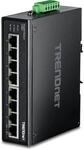 TRENDnet, TI-G80, 8-Port Rugged Gigabit DIN Rail Industrial Switch, 16 Gbit/s