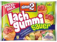 nimm2 Lachgummi Sauer – 1 x 376g Maxi Pack – Saure Fruchtgummis mit...
