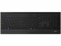 Rapoo E9500M kabellose Tastatur wireless Keyboard flaches Aluminium Design 12...