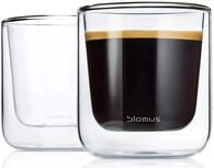 blomus -NERO- 2er Set Kaffee-Gl&auml;ser aus Glas, 200 ml Fassungsverm&ouml;gen,