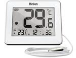 MEBUS digitales Thermometer mit kabelgebundenem Au&szlig;ensensor misst Temperatur Innen