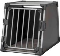 TRIXIE Hunde-Transportbox Aluminium in graphit &ndash; M: 55 &times; 61 &times; 74 cm, stabile und